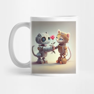 Romantic Robotic Cats Mug